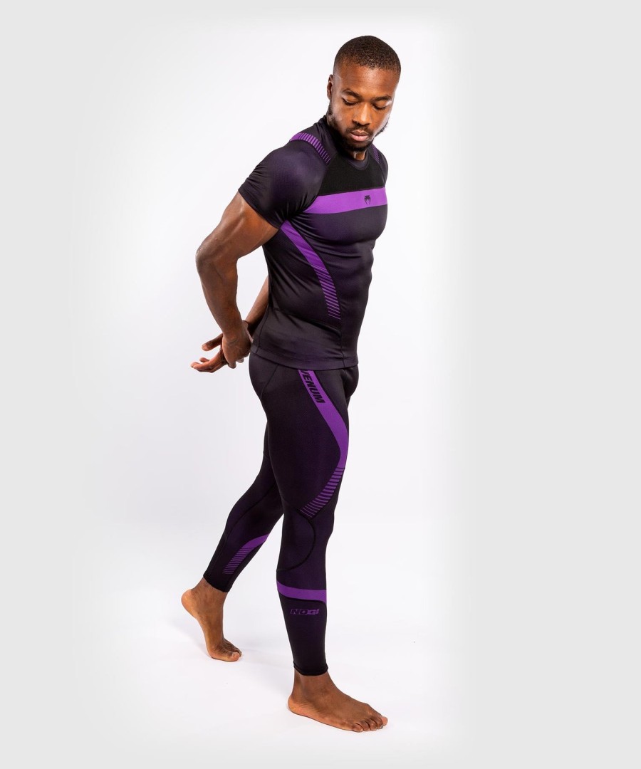 venum nogi 3.0 rashguard - kortærmet - sortlilla