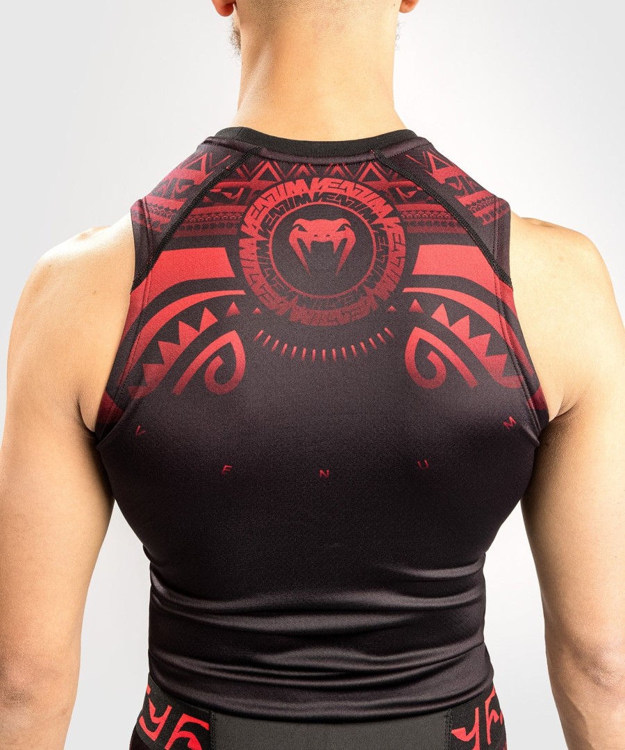 venum nakahi rashguard - Ærmeløs - sortrød