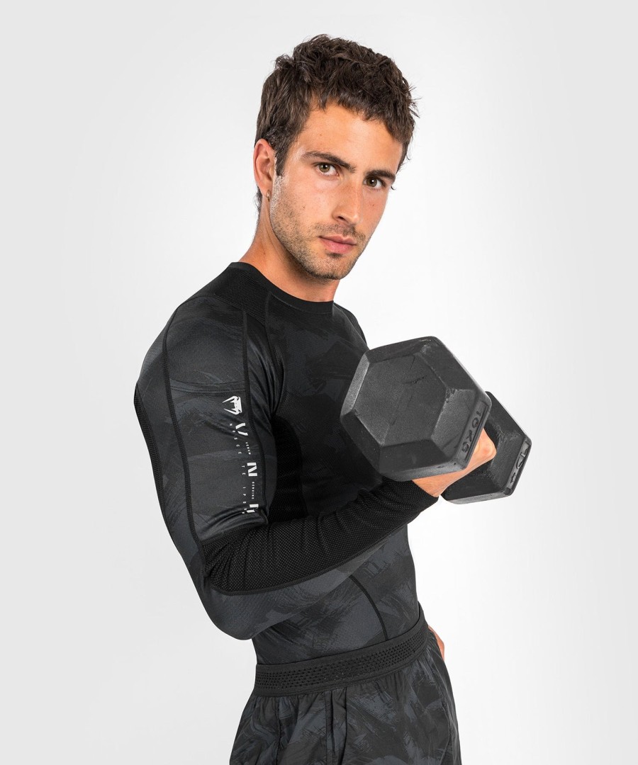 venum electron 3.0 rashguard - langærmet - sort
