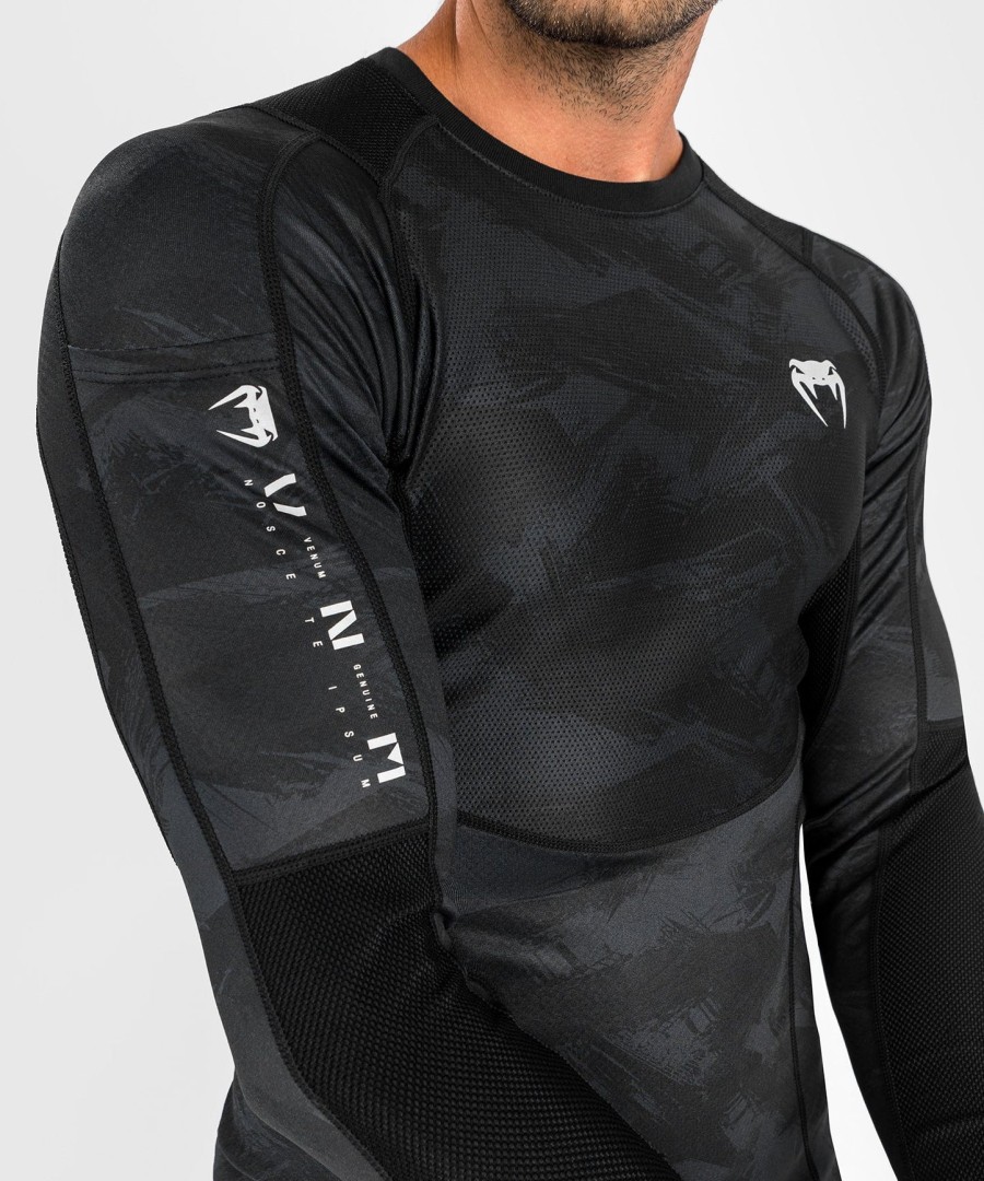 venum electron 3.0 rashguard - langærmet - sort