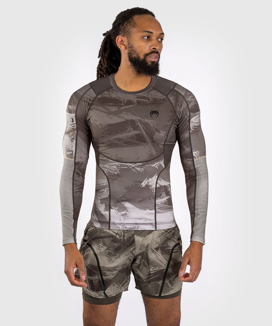 venum electron 3.0 langærmet rashguard - sand