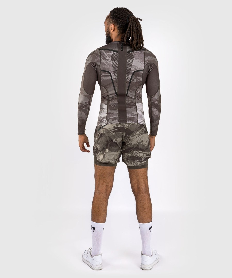 venum electron 3.0 langærmet rashguard - sand