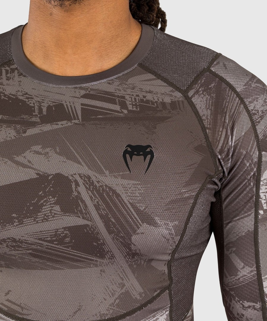 venum electron 3.0 langærmet rashguard - sand