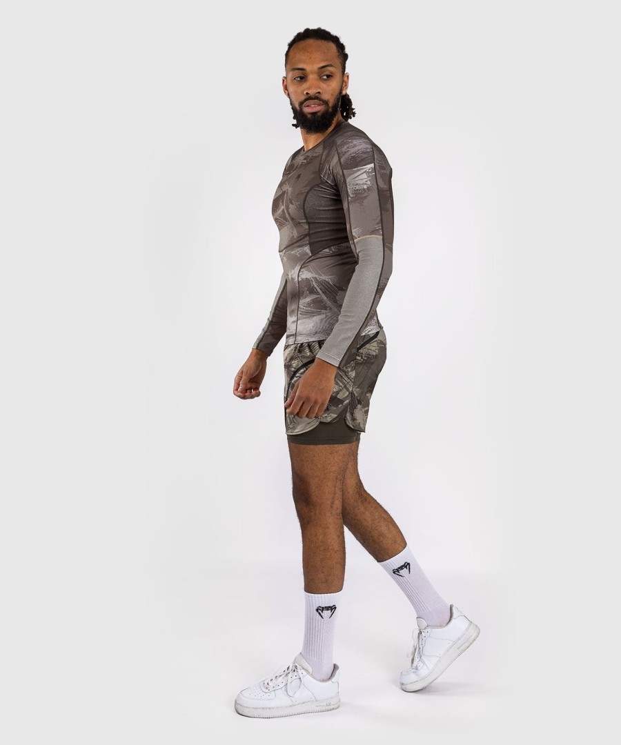 venum electron 3.0 langærmet rashguard - sand