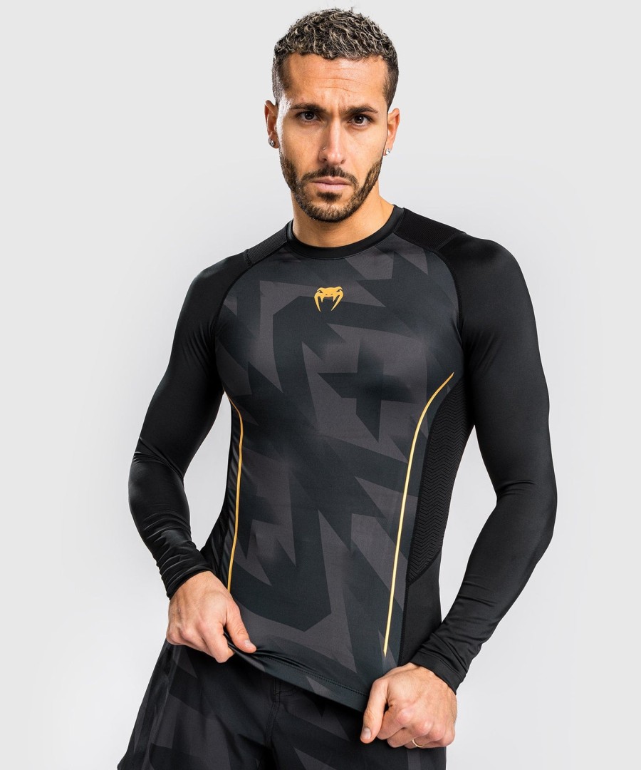 venum razor rashguard langærmet - sortguld