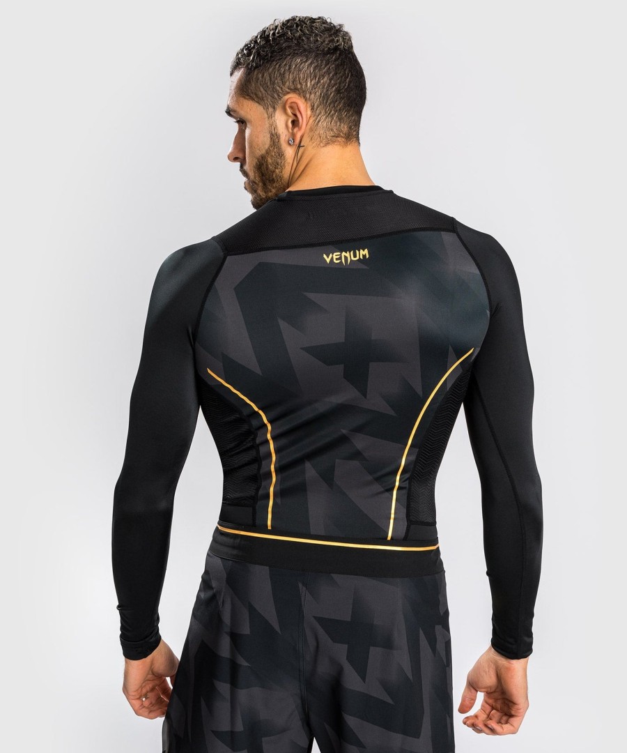 venum razor rashguard langærmet - sortguld