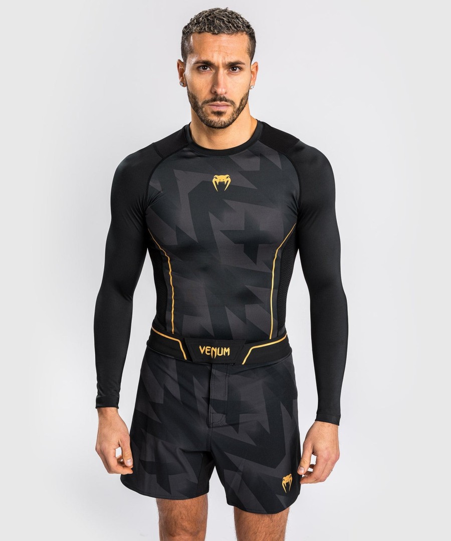venum razor rashguard langærmet - sortguld