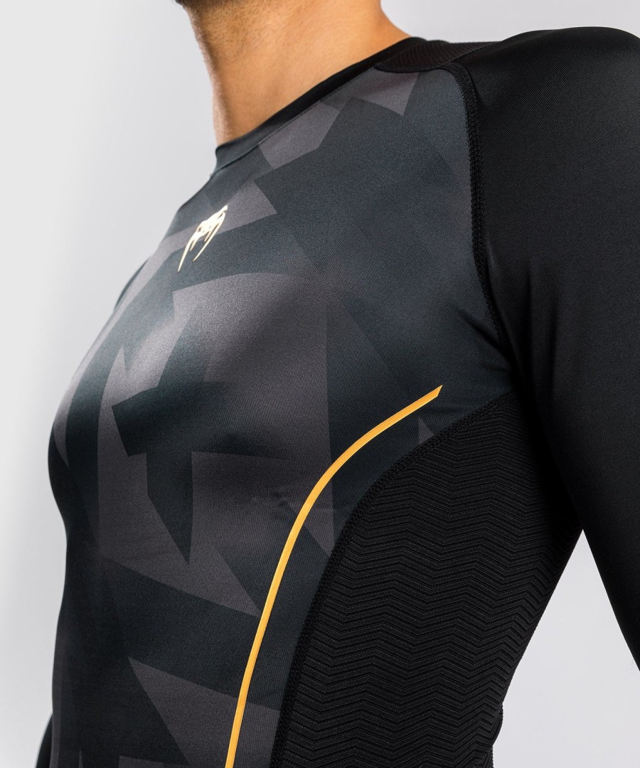 venum razor rashguard langærmet - sortguld