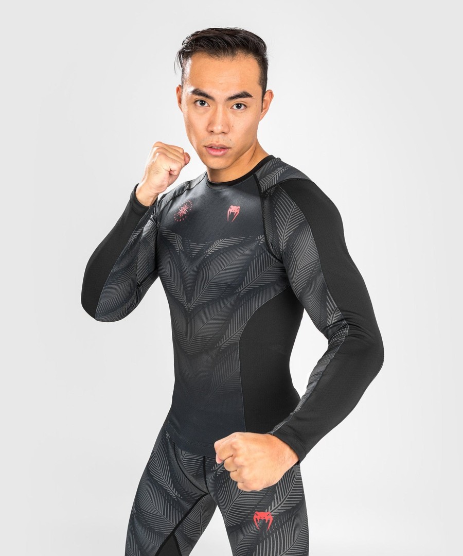 venum phantom rashguard lange Ærmer - sortrød