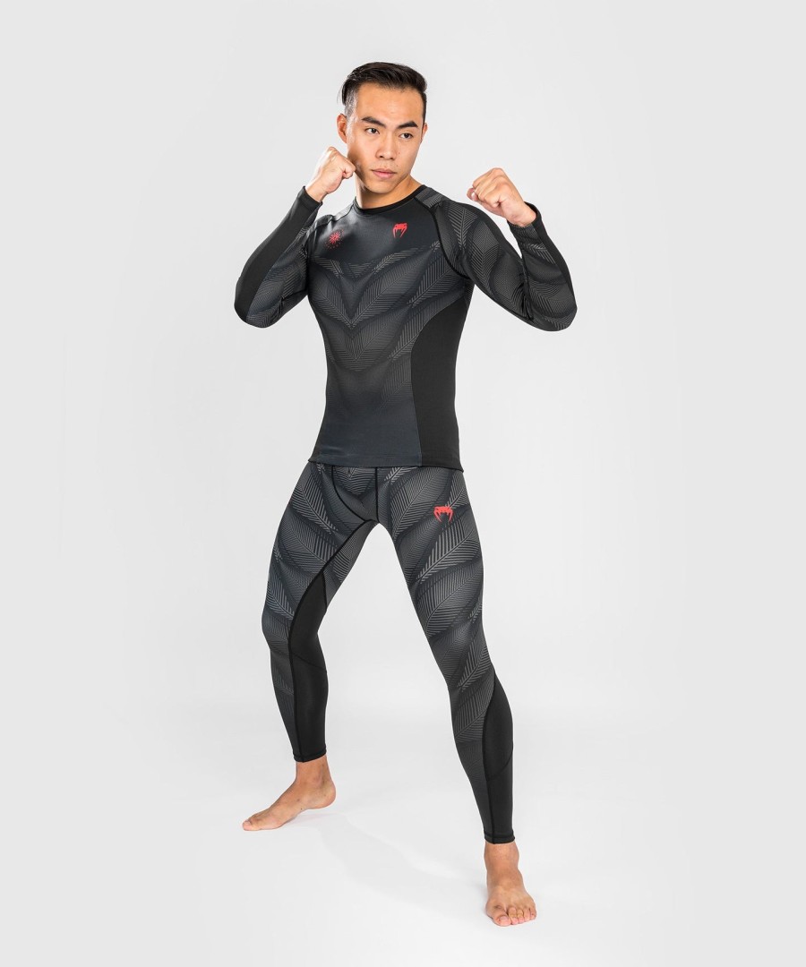 venum phantom rashguard lange Ærmer - sortrød