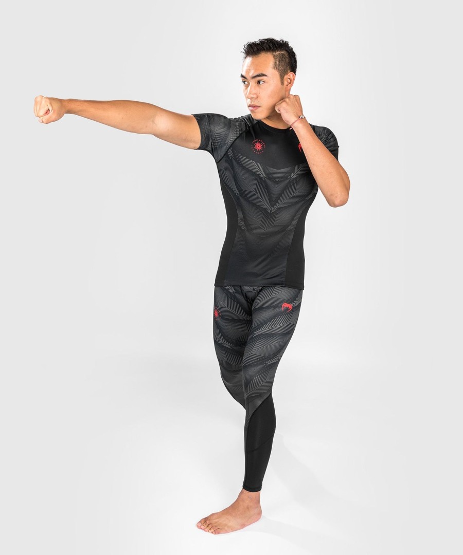 venum phantom rashguard kortærmet - sortrød