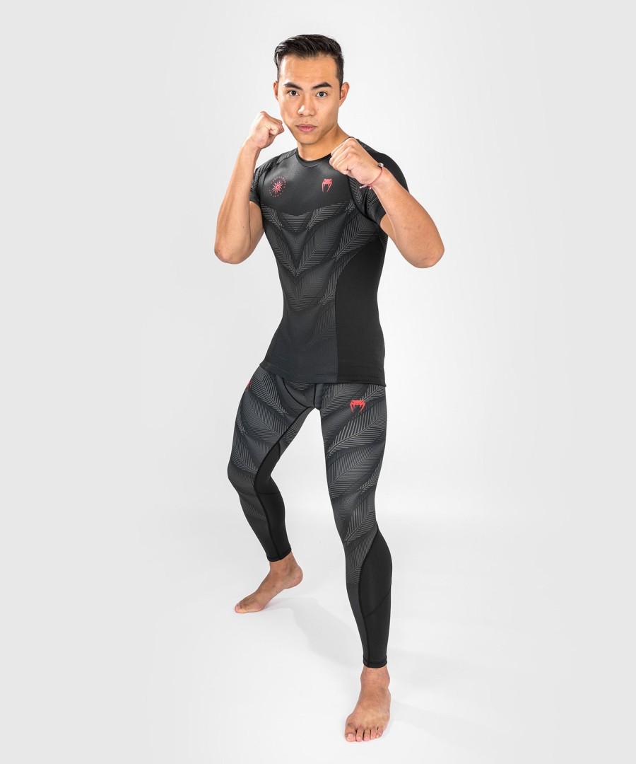 venum phantom rashguard kortærmet - sortrød