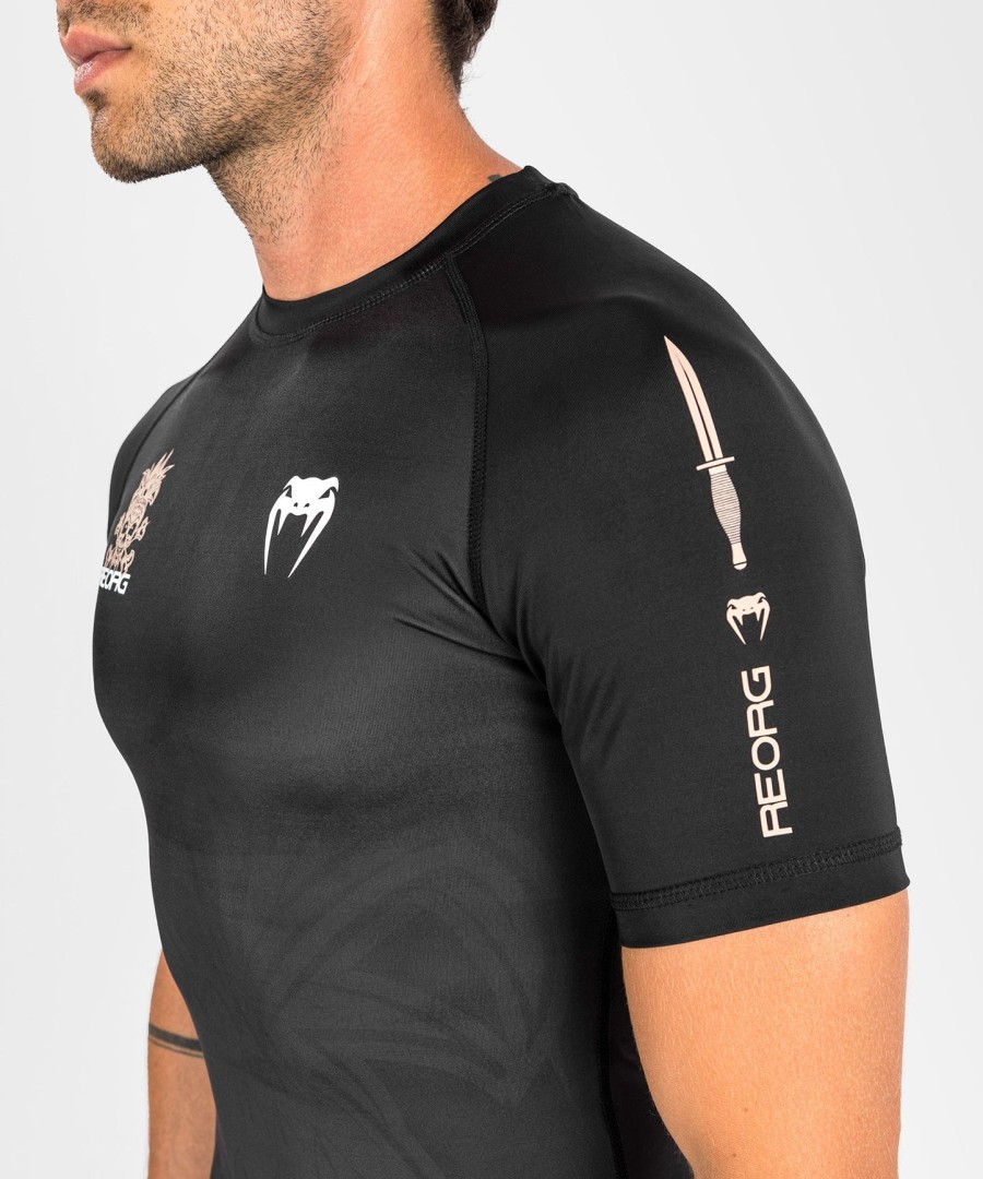 venum reorg rashguard - kortærmet - sort