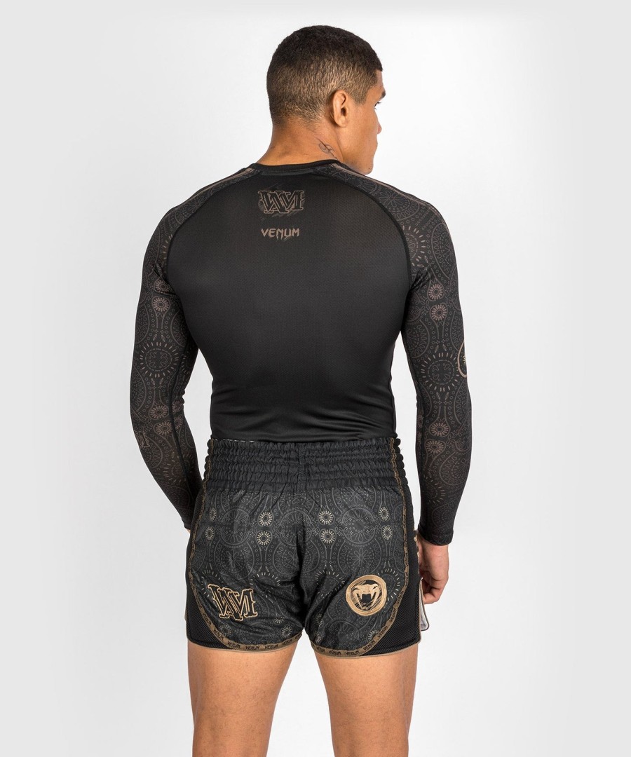 venum santa muerte dark side - rashguard langærmet - sortbrun