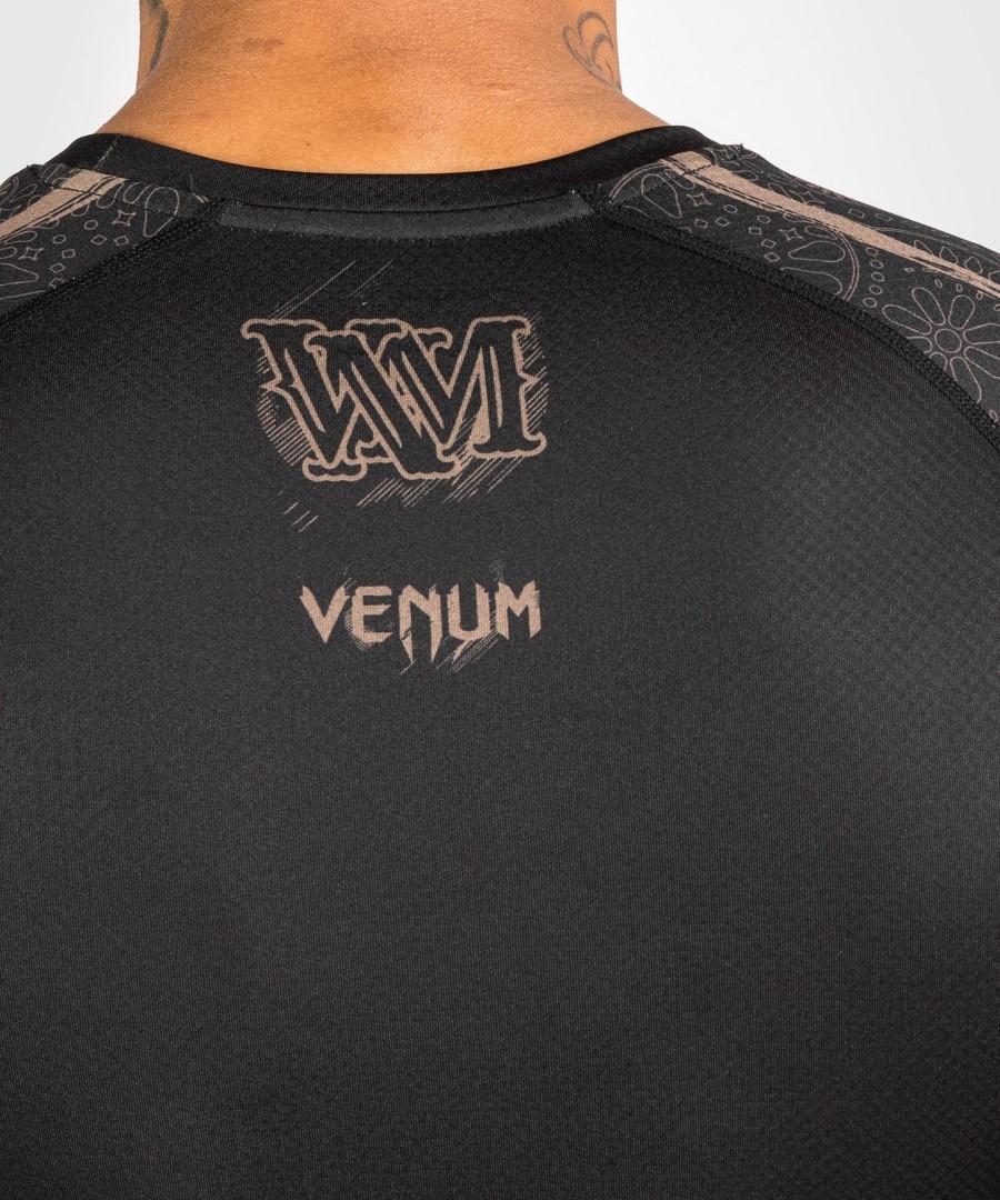 venum santa muerte dark side - rashguard langærmet - sortbrun