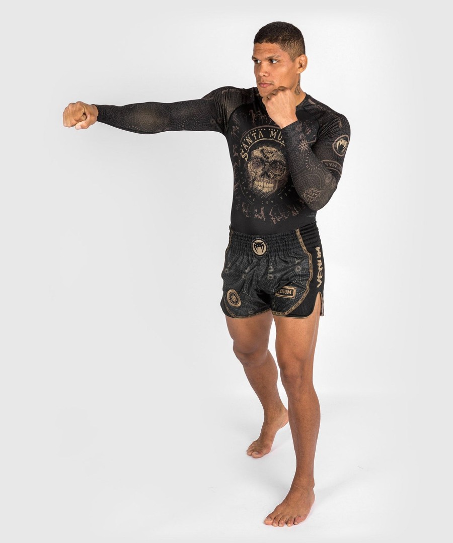 venum santa muerte dark side - rashguard langærmet - sortbrun