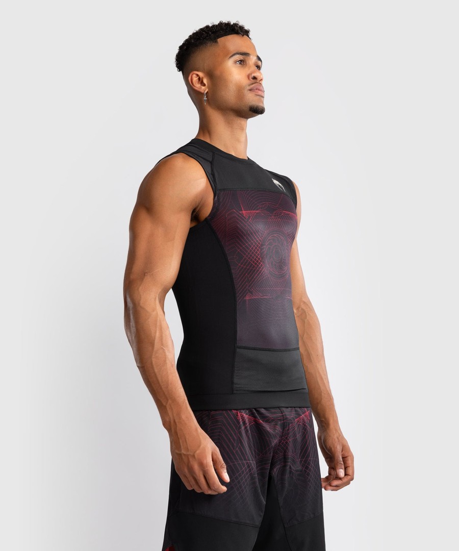 venum g-fit air herre Ærmeløs rashguard - dyb sortildrød