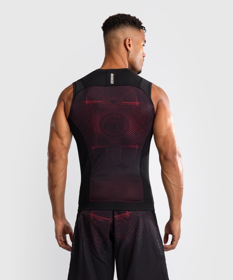 venum g-fit air herre Ærmeløs rashguard - dyb sortildrød