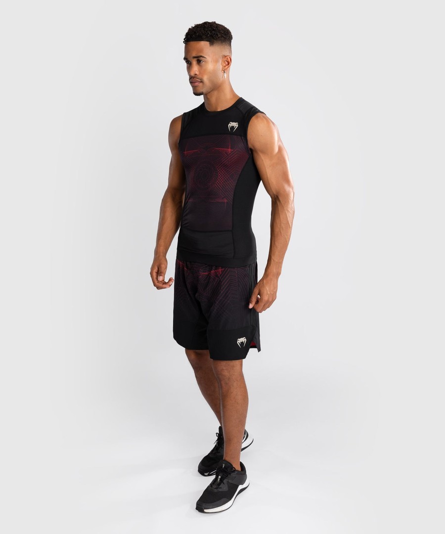 venum g-fit air herre Ærmeløs rashguard - dyb sortildrød