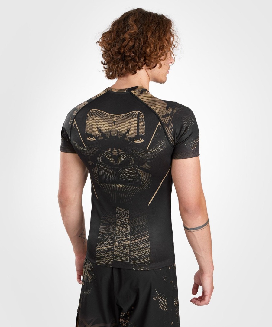 venum gorilla jungle rashguard kortærmet - sortsand