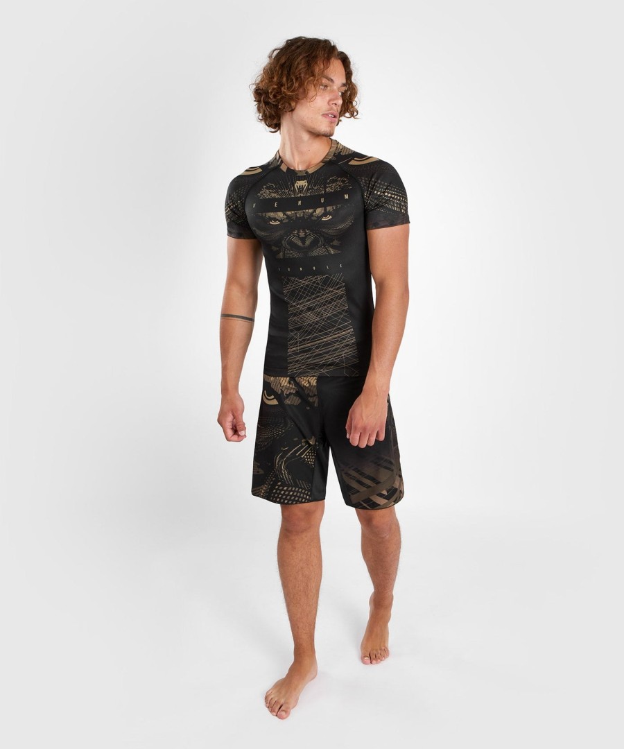 venum gorilla jungle rashguard kortærmet - sortsand