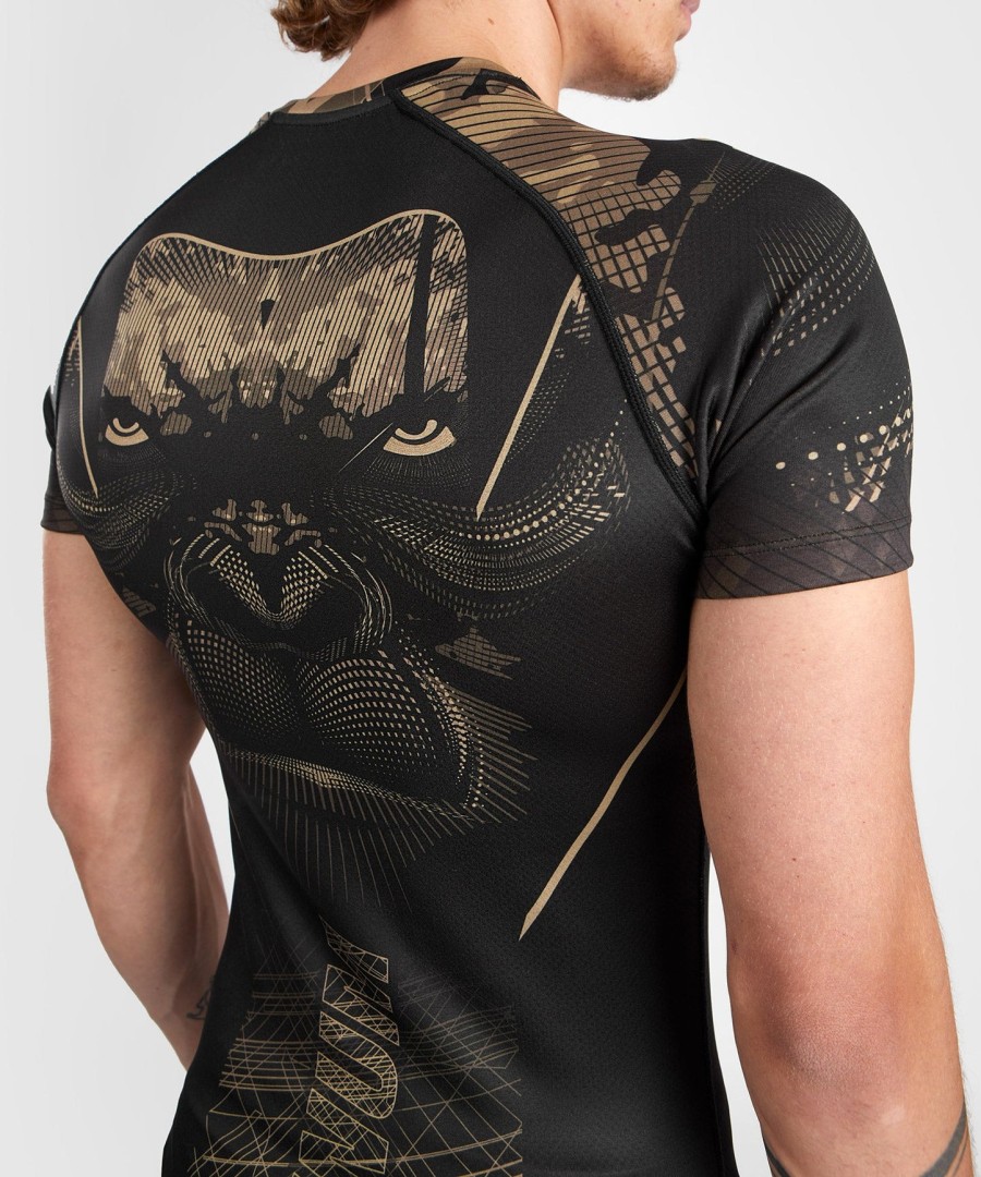 venum gorilla jungle rashguard kortærmet - sortsand