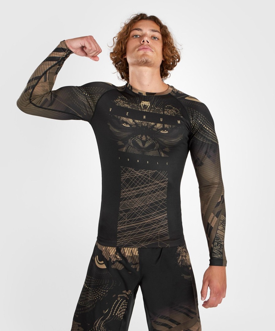 venum gorilla jungle rashguard langærmet - sortsand