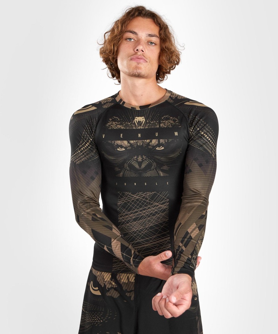 venum gorilla jungle rashguard langærmet - sortsand