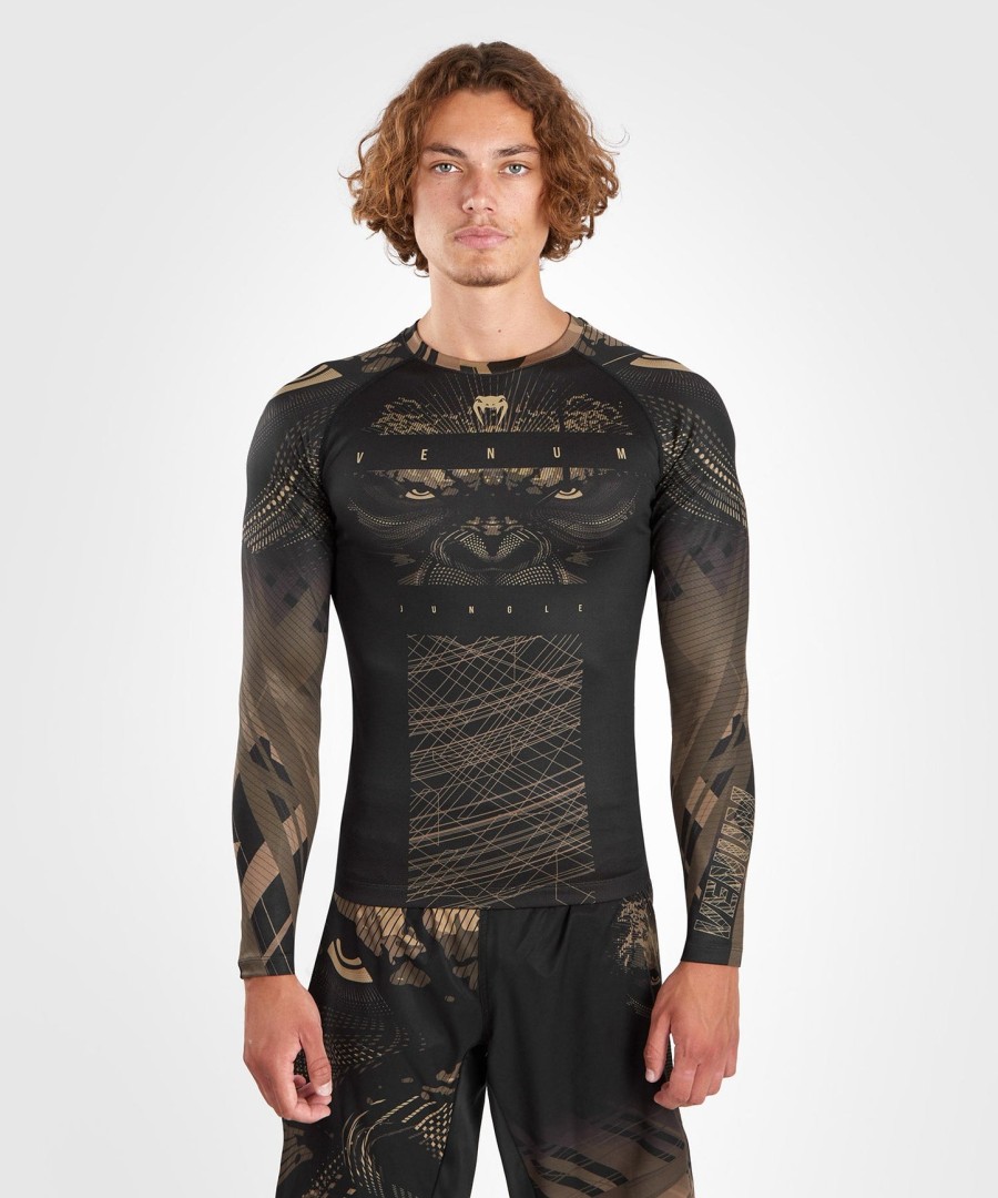 venum gorilla jungle rashguard langærmet - sortsand