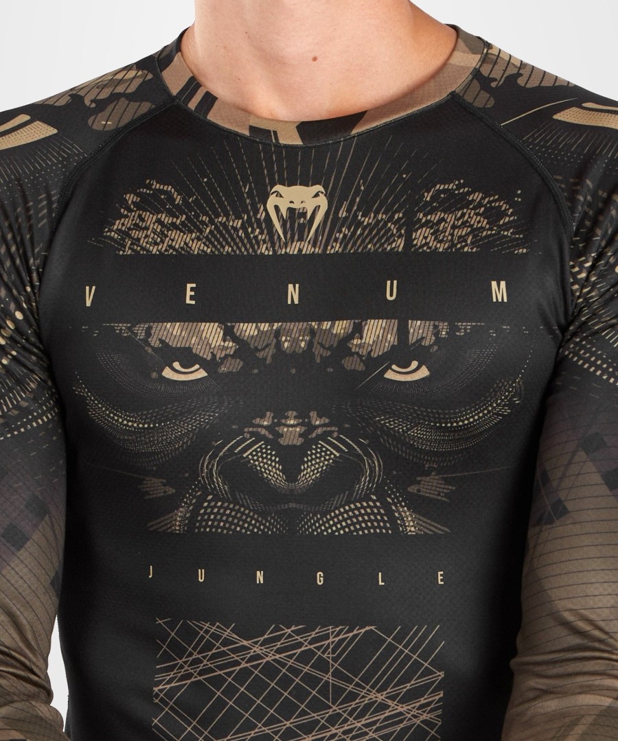 venum gorilla jungle rashguard langærmet - sortsand
