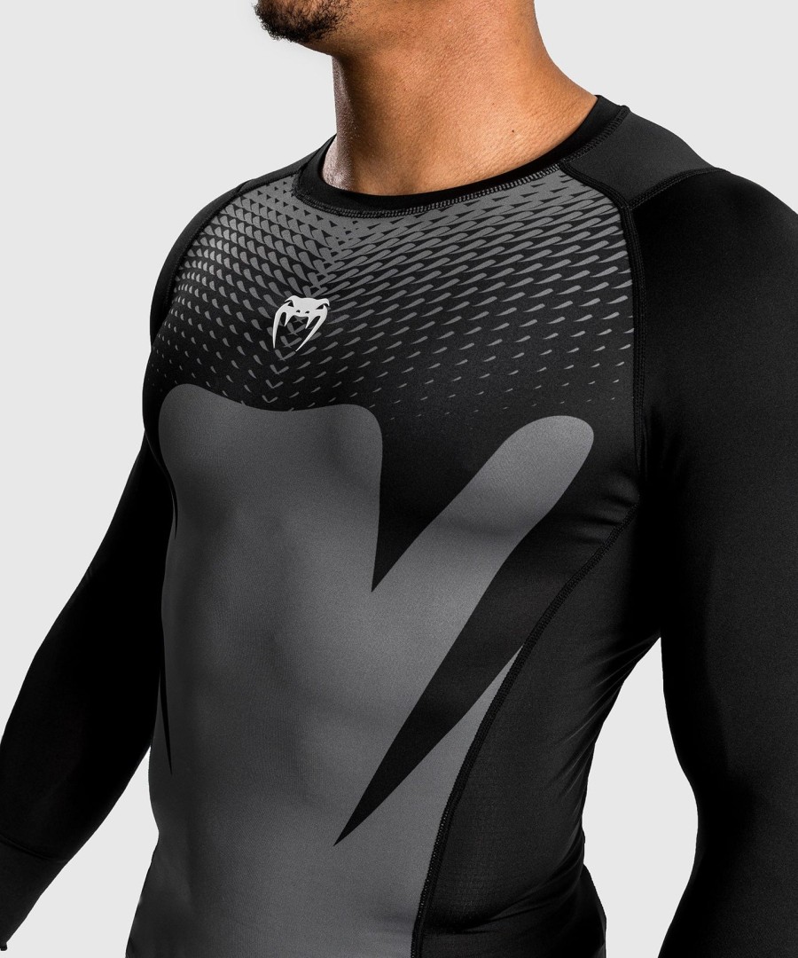 venum attack herre langærmet rashguard - sortgrå