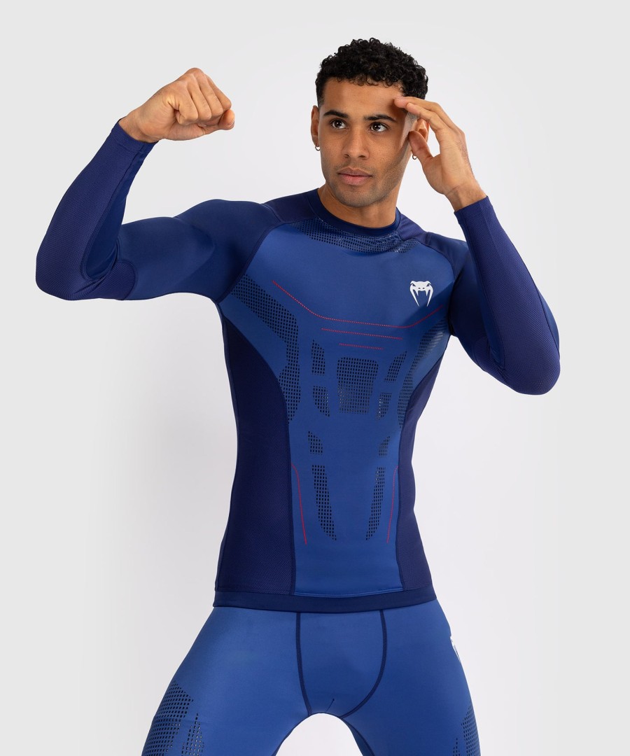 venum technical 3.0 langærmet rashguard - natblå