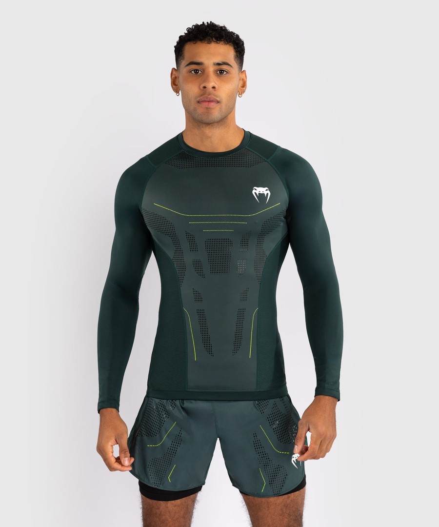 venum technical 3.0 langærmet rashguard - skovgrøn
