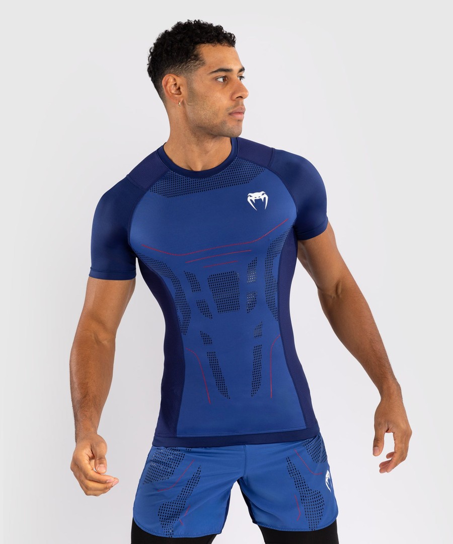venum technical 3.0 kortærmet rashguard - natblå