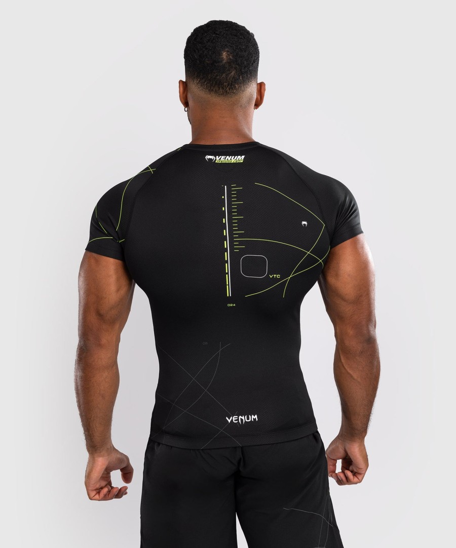 venum training camp 4.0 kortærmet rashguard - sortneongrøn