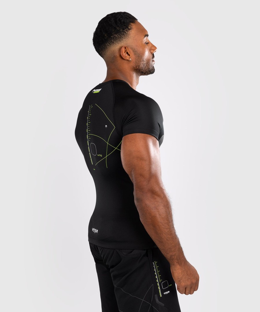 venum training camp 4.0 kortærmet rashguard - sortneongrøn