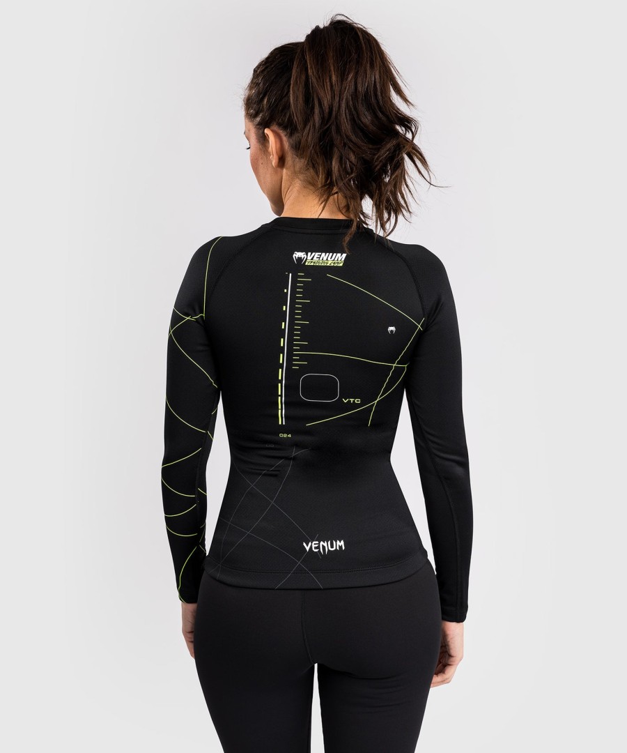 venum training camp 4.0 langærmet rashguard - sortneongrøn