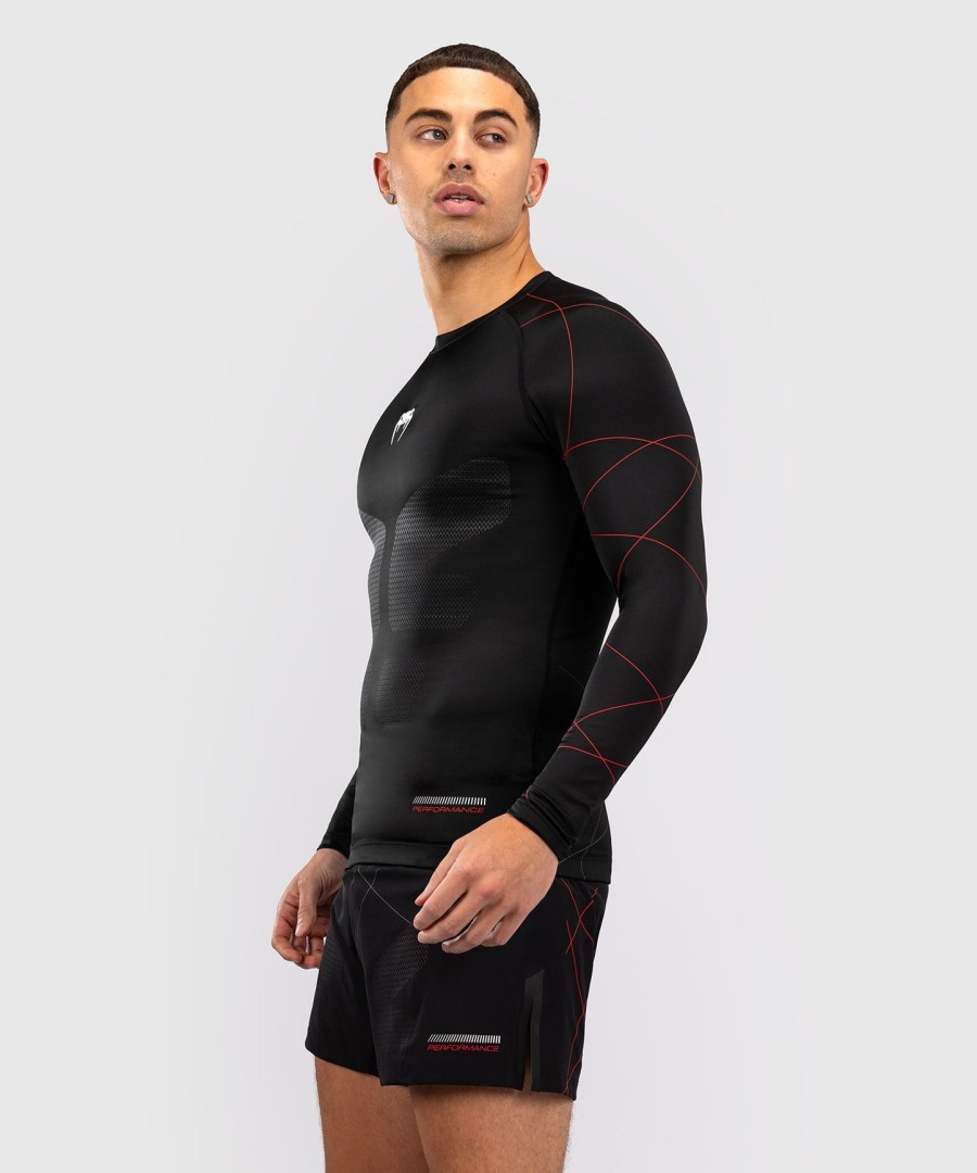 venum tactical xt herre langærmet rashguard - sortildrød