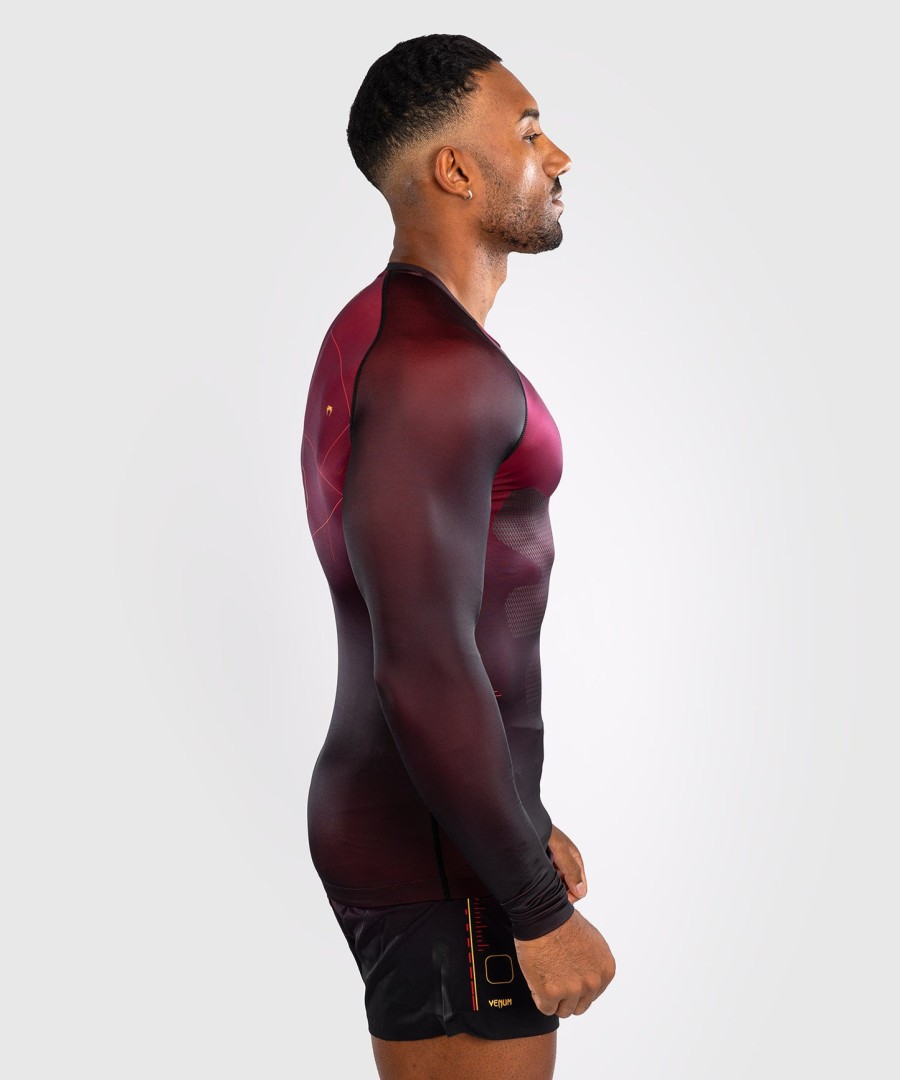 venum tactical xt herre langærmet rashguard - sortbordeauxrosaguld