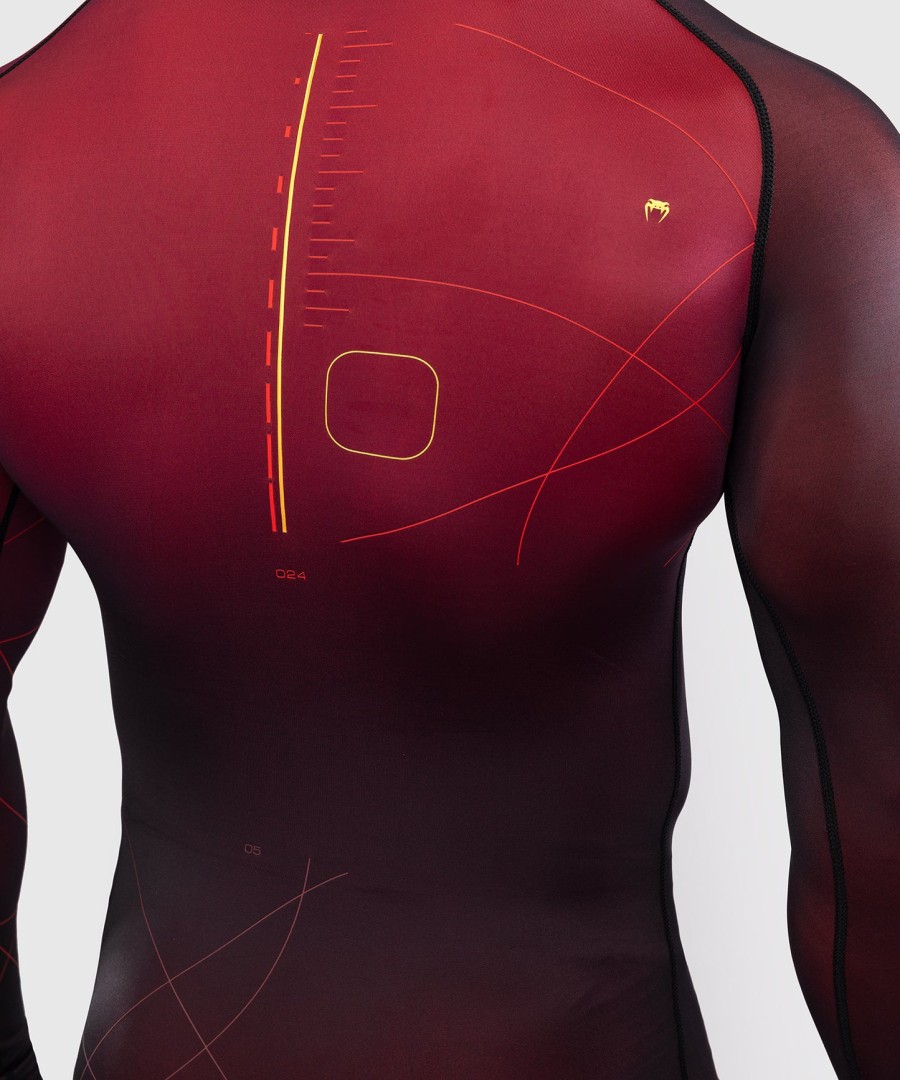 venum tactical xt herre langærmet rashguard - sortbordeauxrosaguld