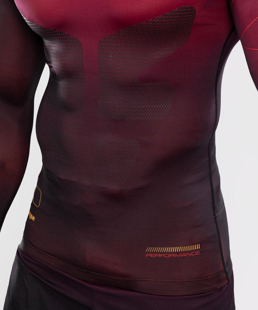 venum tactical xt herre langærmet rashguard - sortbordeauxrosaguld
