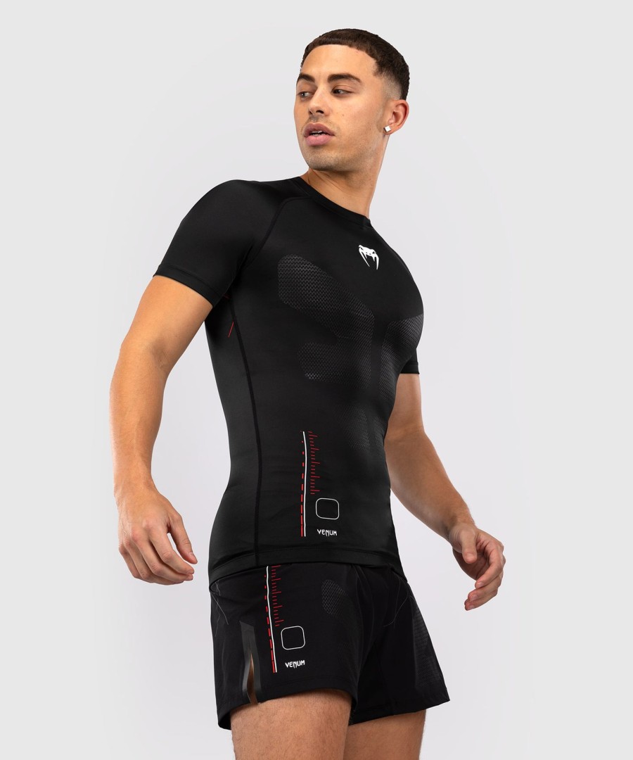 venum tactical xt kortærmet rashguard - sortildrød