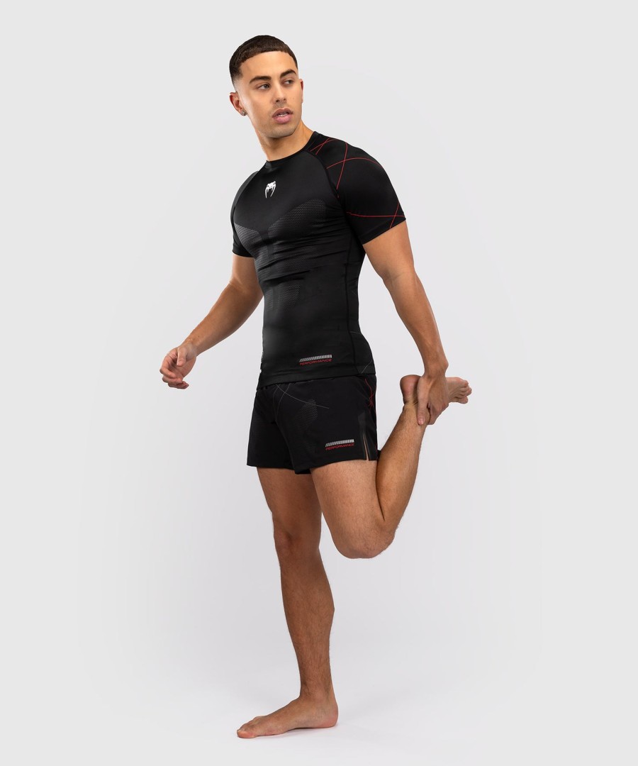 venum tactical xt kortærmet rashguard - sortildrød