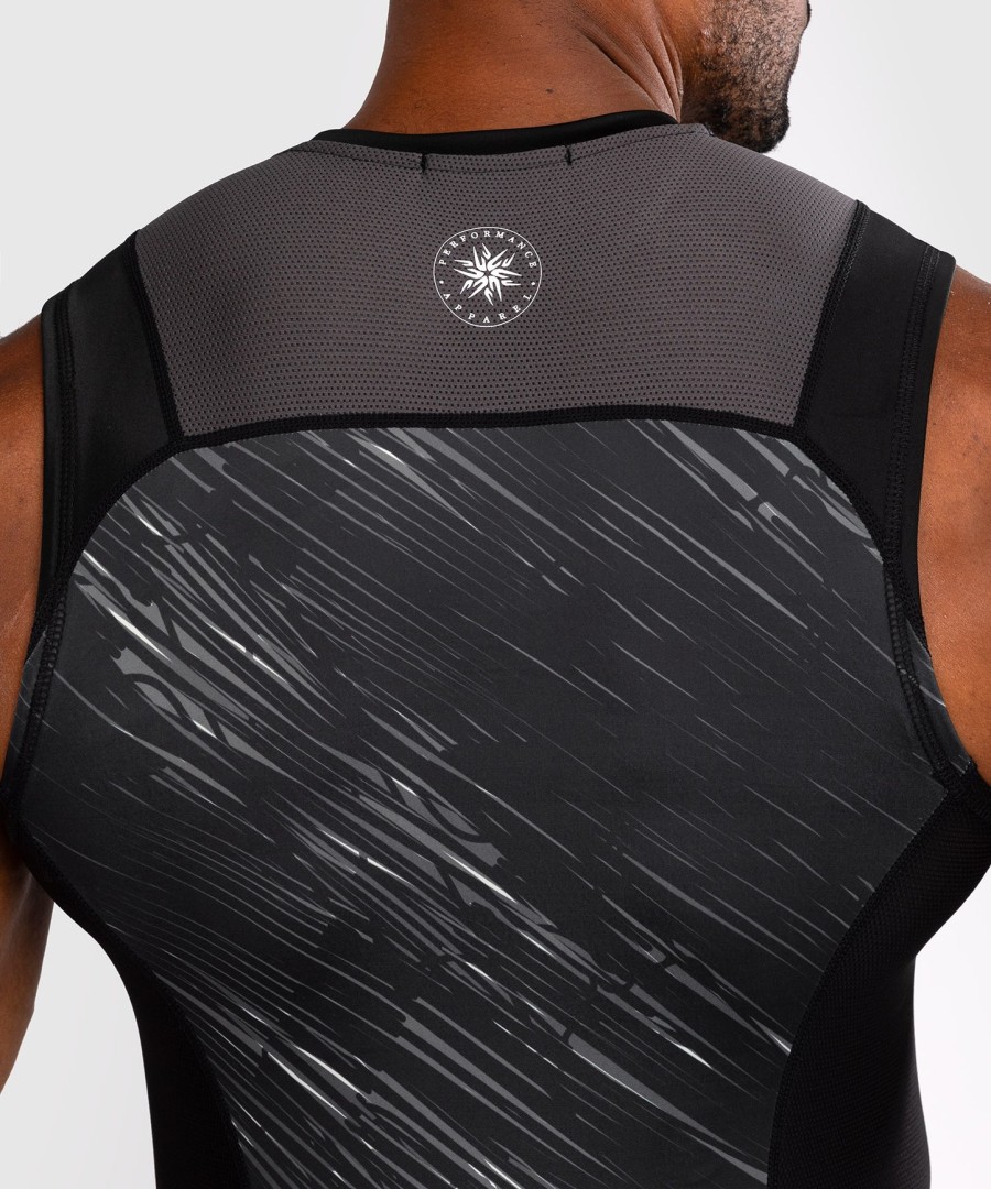 venum rapid Ærmeløs rashguard - sortstormgrå