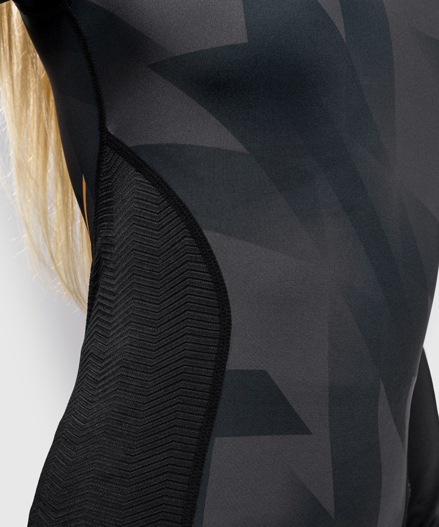 venum razor rashguard - langærmet - til kvinder - sortguld
