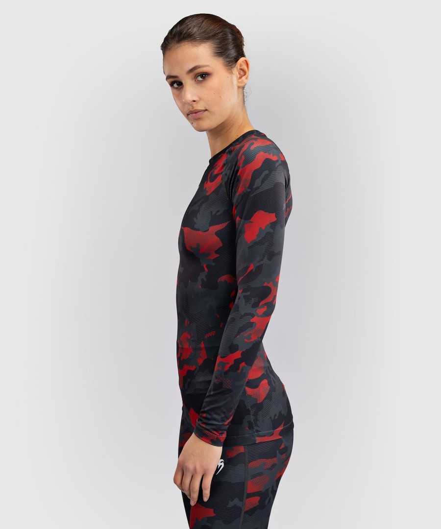 venum x sophia rose dame langærmet rashguard - urban rød camo