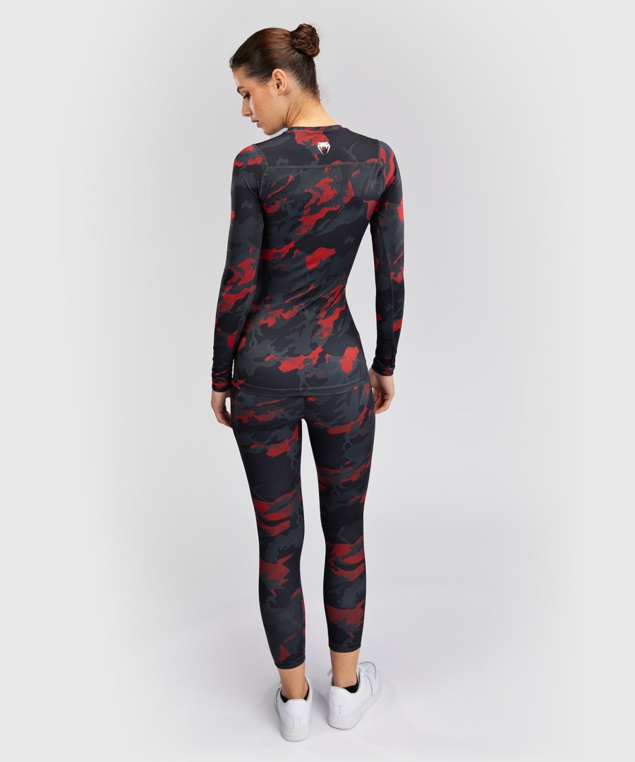 venum x sophia rose dame langærmet rashguard - urban rød camo