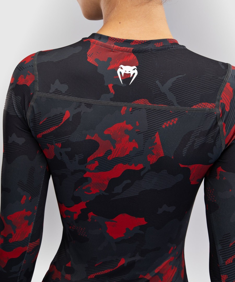 venum x sophia rose dame langærmet rashguard - urban rød camo
