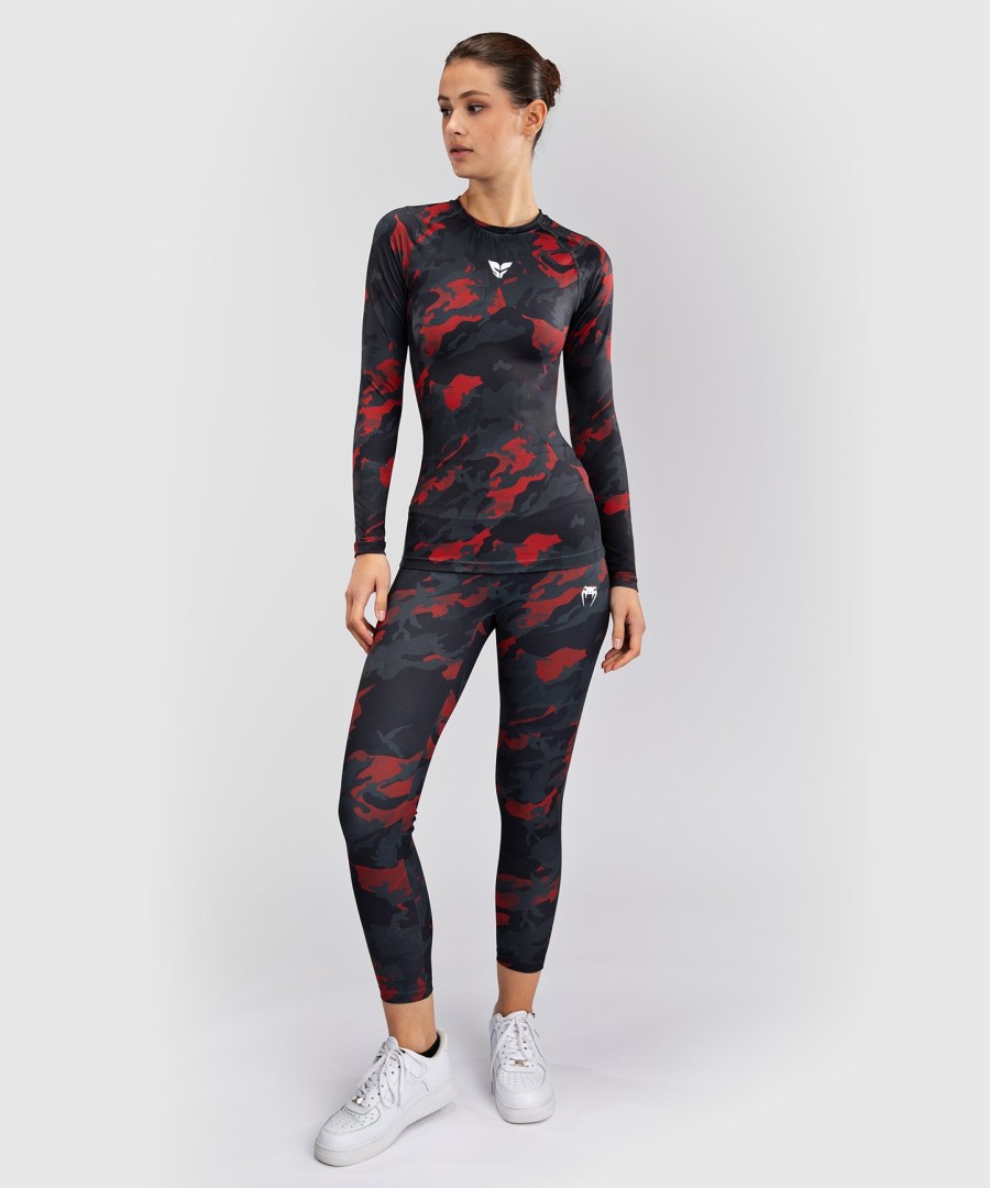 venum x sophia rose dame langærmet rashguard - urban rød camo