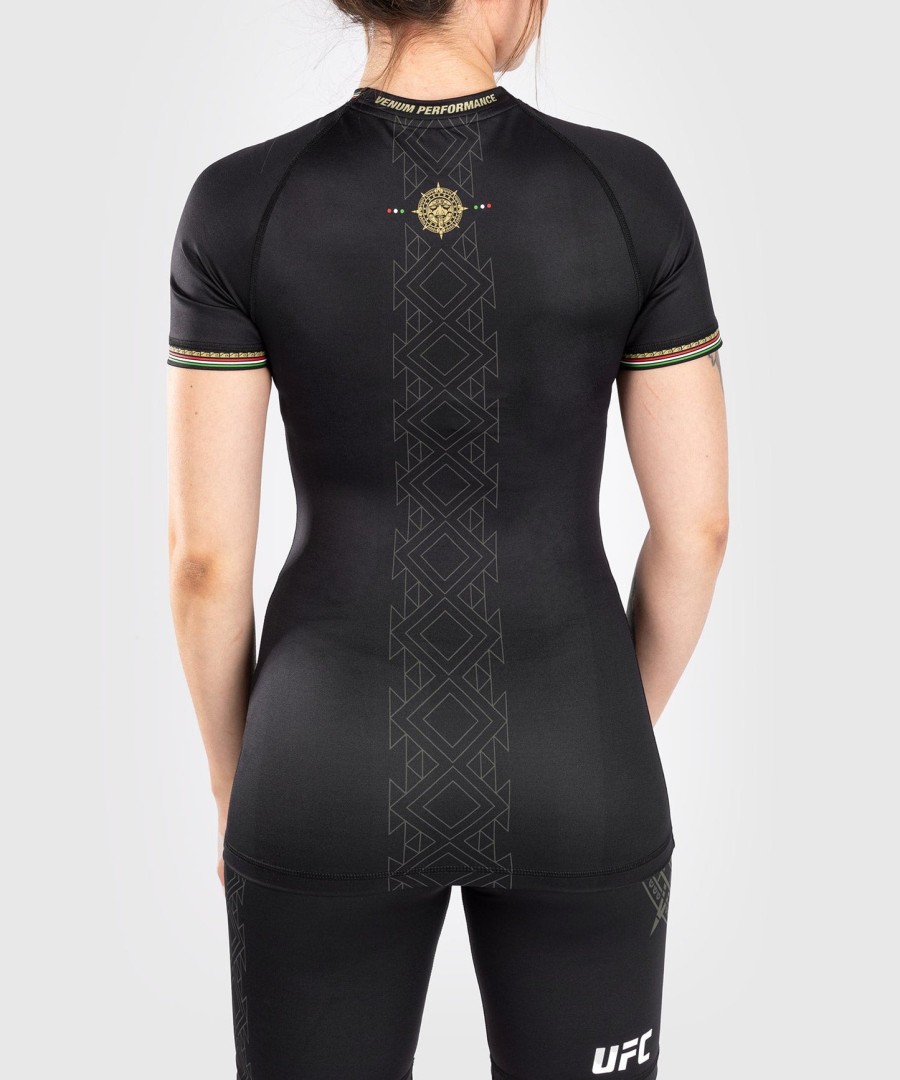 noche ufc af venum authentic fight night kvinders performance kortærmet rashguard - sort
